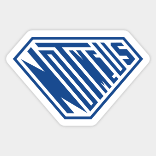 Not Me Us SuperEmpowered (Blue) Sticker